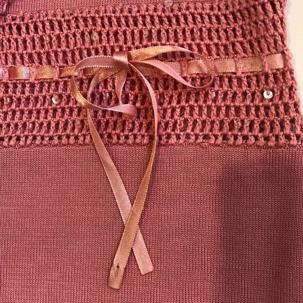 The Look by Randolph Duke Pink Silk & Cotton Tunic Sweater Medium - EC 
No Flaws - Picture 7 of 9